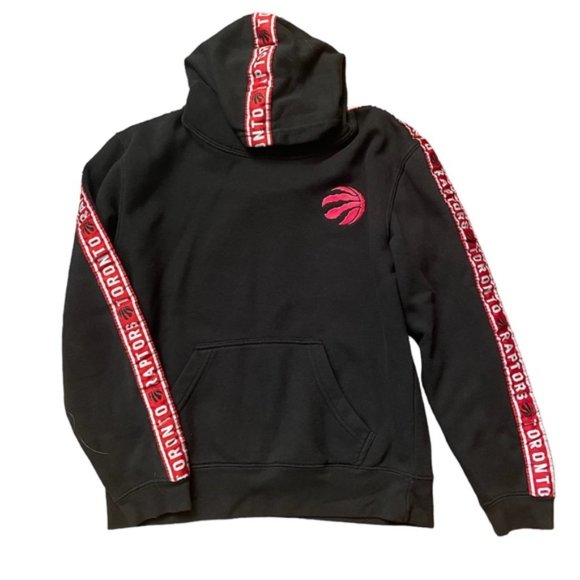 NBA Toronto Raptors Embroidered Black Fleece Hoodie Sweatshirt - Picture 1 of 10